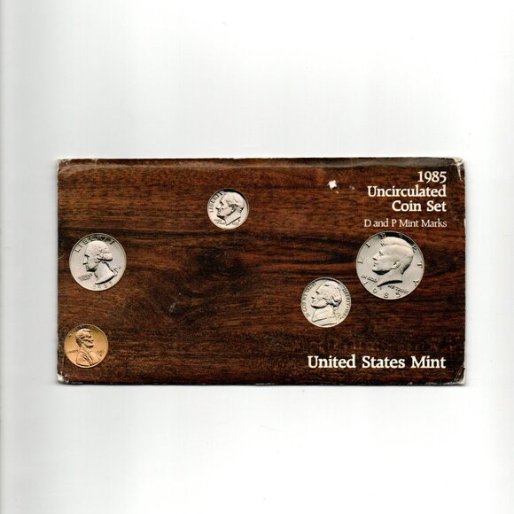 1985-P&D Uncirculated Set... 10 Coin Set... In Original US Mint Packaging - Picture 3 of 3